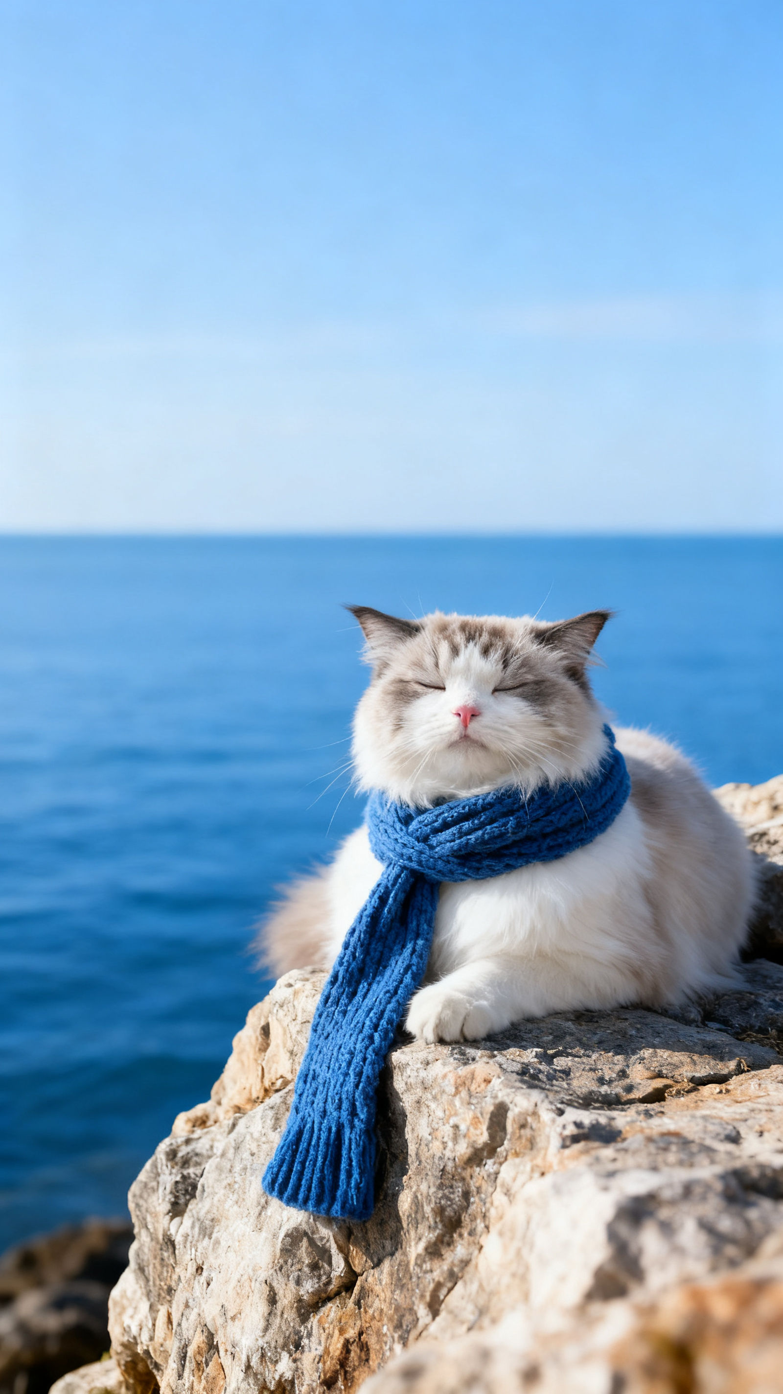 蓝围巾猫